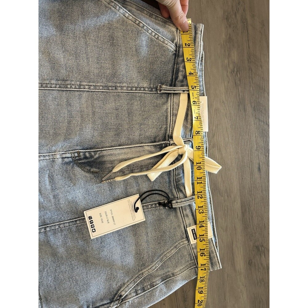 NEW! Judy Blue Jogger Jeans High Rise Light Wash Denim 15/32 Drawstring Waist - Picture 7 of 8